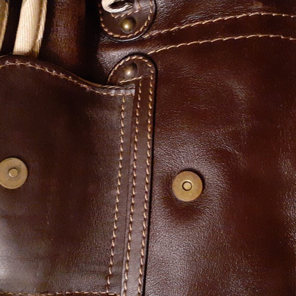 BURBERRY LEATHER NOVA SATCHEL EUC VINTAGE - Picture 13 of 15